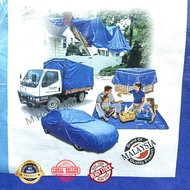 Blue Orange Waterproof Canvas 6'x6'~12'x18' PE Tarpaulin Canvas Lipat Kanvas Polietilena Camping Khe