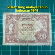 A774 20sen malaya duit kertas lama duit syiling lama barang antik barang lama mata duit zaman Britis