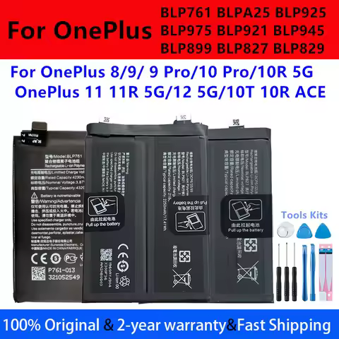 BLP761 BLPA25 BLP925 BLP975 BLP921 BLP845 BLP899 BLP827 BLP829 Battery For OPPO OnePlus 8 9 10 Pro 1