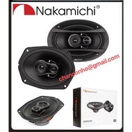 Nakamichi NSE6918 260W PEAK POWER - 6x9" 3 Way Coaxial Speakers 260W | Car Speaker | Speaker Kereta 