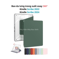 Kindle Scribe 2024, Kindle Scribe 2022, 360 Degree Rotating Case and Stand