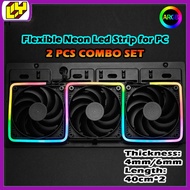 Flexible NEON Digital RGB LED Strip for PC Addressable LED Strip for 5V 3-pin ARGB LED Header  Compa