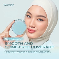 Wardah Colorfit Velvet Powder Foundation SPF33 PA++ | Smooth Skin, Flawless Face, Long-Lasting, Oil 
