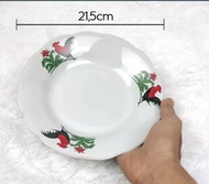 GELAS KOPI CANTIK MUG GELAS KOPI 1. SET PIRING TATAK CAP AYAM JAGO 6 CANGKIR + 6 PIRING TATAK / CANG