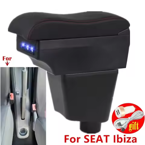 Central armrest For SEAT Ibiza III armrest box For Seat Ibiza 6j Ibiza 6L Car Armrest Storage Box in
