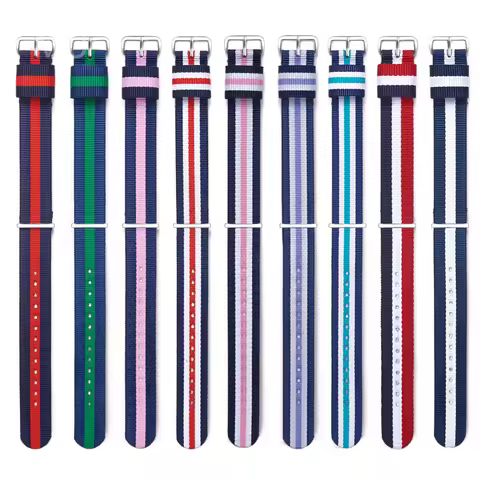 Waterproof Breathable Nylon Watchbands for Daniel Wellington Watch Rose Gold Bracelet Buckle Watch S