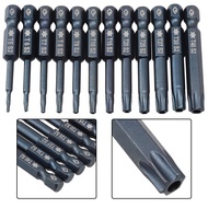 [Twilight] 1pc 50mm Blue Magnetic Torx Screwdriver Bits Set Electric Screwdriver T5-T40