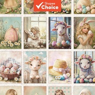 Easter 32pcs Postcards, Bedroom Decoration, Thick Cardstock, High-definition Printing, Gift Collecti