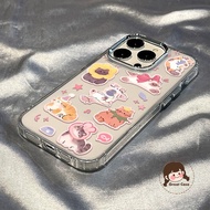 Cute Cat Sticker Plating Phone Case For IQOO Z10 Lite Z9 Turbo Plus Z9S Pro Z9X Z5X Z3 Z1 U5 U5X U5E