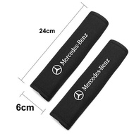 2pcs Car Seat Belt Shoulder Pad suitable for Mercedes-Benz A B C E S Class GLA GLB GLC GLE GLS Autom