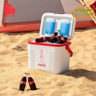 【優選】思凱樂保溫箱可口可樂聯名戶外車載冰箱可攜式露營野餐冷藏箱保鮮