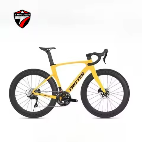 TWITTER CYCLONE 105Kit R7120-24S T800 Carbon Fiber Road Bike 700*25c Hydraulic disc brakes bicycles 