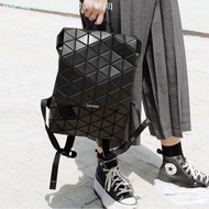 ♠✽■ Issey Miyake Japan's Miyake's New Geometric Rhombus Bag Ladies Crystal Clamshell Backpack Computer Backpack School Bag Female Bag