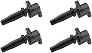 4Pcs Ignition Coil Compatible With Volvo C30 S40 S80 V50 V70 4M5G12A366BC Engine Ignition Coil