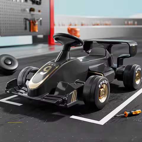 4-Wheel Electric Go-Kart for Kids Mini Racing Ride-on Car with Battery Power Popular Model by Popula