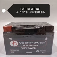 MODENAS ELIT 125 / ELIT 150 / PASSION 125 BATTERY YPX7A-YB MAINTENANCE FREE BATERI BATTERY ELIT 125 