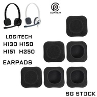 {SG Seller} 1 Pair Logitech Headset Sponge Logitech Headphone Earpads Replacement for H150 H151 H130