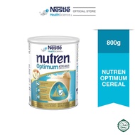 NESTLE  Nutren Optimum Cereal. Adult Complete Nutrition, Whey Protein milk formula 800g