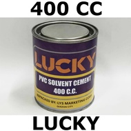 LUCKY PVC PIPE SOLVENT CEMENT ( 400 CC ) PIPE GLUE ======================== PVC SOLVENT CEMENT 400cc
