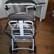 日本樂樂健 楽々健 折疊老人助行車 / 購物手推車（連座墊及手煞車）RK-01021