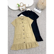 CLLEE BIGSIZE straight pocket dress ( 21352 )