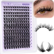 10-18mm Slim Eyelash Cluster 168 Pieces Cluster Eyelash Extension Eyelashes Thick Eyelash Extension 