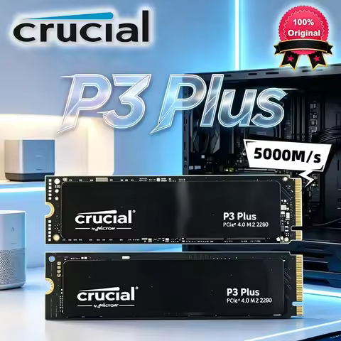 Crucial P3 Plus 1TB 2TB PCIe Gen4 NVMe M.2 SSD Internal Hard Drive(OEM Package)&Crucial NVME 2280 P3