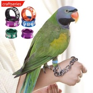 CRAFTSERIES 20Pcs 4mm/4.7mm/5mm/6mm With Numbered Aluminum Bird Pigeon Foot Ring Outdoor Flight Trai