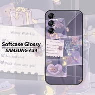 SAMSUNG A34 [ MG-225 ] Softcase Glass SAMSUNG A34 Casing SAMSUNG A34 Casing hp SAMSUNG A34 Casing Pr