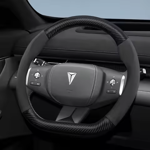 Suitable for Gwm Deepal Suede Matte Carbon Fiber Texture Steering Wheel Cover, Suitable for Models S
