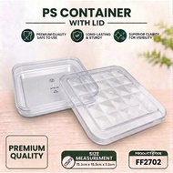 [ 1pc ] READY STOCK FF2702 Ps Square Transparent Container Cookies