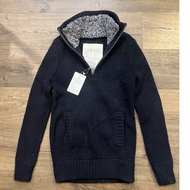 Superdry Retro Time Half Zipper Knitted Wool Blend