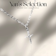 YANS Original 925 Silver Catholic Crucifix Cross Pendant *Loket Salib Katolik 925 Perak Tulen *925纯银