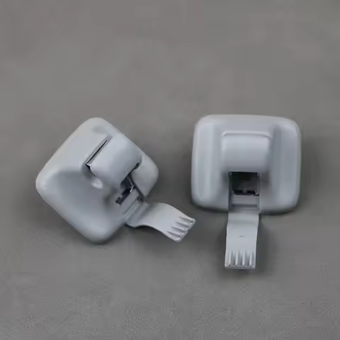 2x Grey Sun Visor Clip Hook Holder For VW Golf 6 Jetta 5 6 Passat B7 Tiguan Golf plus 1K0 857 561B 1