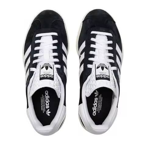 Adidas Trefoil Women's Shoes Gazelle Sneakers Fashionable Retro Comfortable Thick-Soled Sneakers Lig