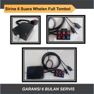 new Sirine 6 Suara Full Tombol Whelen, Sirene Klakson Motor Mobil