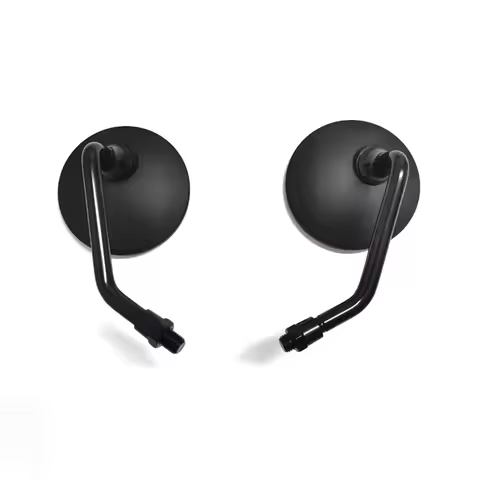 Motorcycle Rearview Mirrors Retro ABS 7/8'' Handlebar 8/10MM Round Mirror Universal For Vespa 50 125