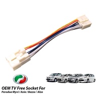 Tv FREE SOCKET MYVI. ALZA, AXIA, BEZZA