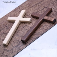 ️TT ️ Christian Wooden Cross 12cm(4.7in) Hanging Wall Large Long Crucifix Two Color PH
