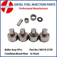 4Pcs Diesel Injection VE Pump Injector Roller Set Assy 146210-5720 Fits for Isuzu D-MAX 4JG2 4JX1 6V