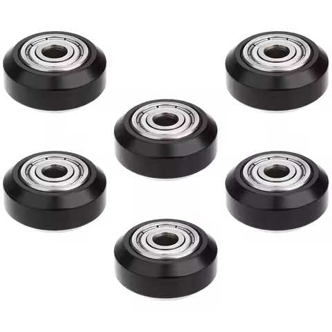 6pcs Printer Wheels Kits for Neptune 4 /4Pro Plastic Pulley Wheels with Bearings Gear Perlin 3D Prin