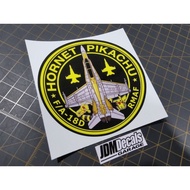TUDM / RMAF FA-18D Hornet Pikachu Car Decal Sticker 2