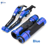 For Yamaha XMAX 125 300 400 250 XMAX300 2022 2023 Motorcycle Accessories Lever Set Adjustable Folding Extending Brake Clutch Levers Hand Grips Combo Set for 7/8 22mm Handlebar