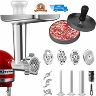 KitchenAid Food Grinder Attachment Stand Mixer Accessories FGA Slicer and Shredder Meat Stuffer Burg
