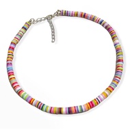 Summer Bohemian Polymer Clay Boho Necklace Ethnic Colorful Style Chic Choker Kalung Etnik