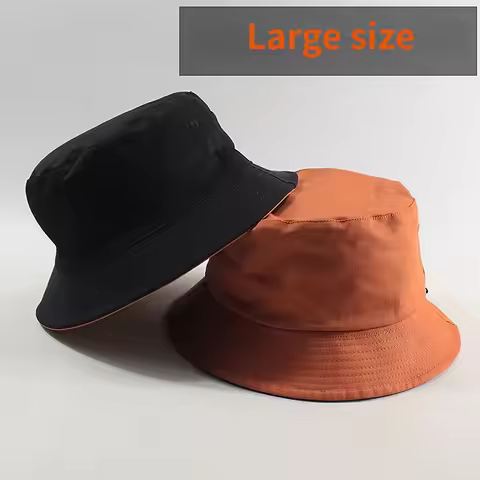 Large Size Women Fishing Hats Big Head Man Summer Sun Hat Two Sides Panama Caps Plus Sizes Bucket Ha