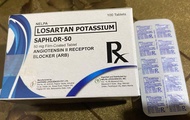 Losartan Potassium 50mg  (Saphlor 50) Film Coated Tablet 100's