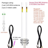Outdoor Omni Piso Wifi AP Antenna 2.4G 5.8G /Access Point Wifi Antenna /10dBi 2.4ghz Wifi Signal Boo