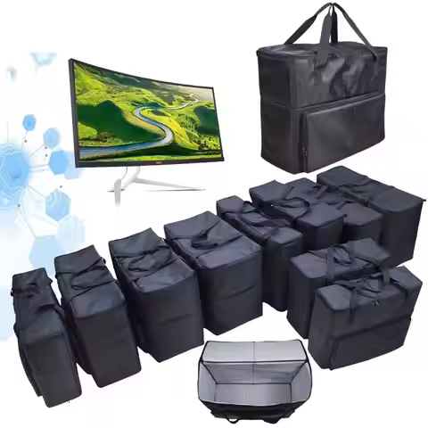Curved Screen Monitor Portable Storage Bag, Extra Large Computer TV Appliances Thickened Protective 