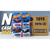 Hot wheels Case N 2025 All  Real Car Mazda 787B Honda Civic Feline Lucky Merc Batman Skyline Gt-R Bm